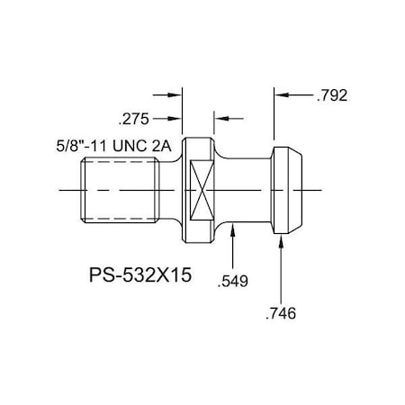 Tj Davies Co Solid Retention Knob PS-532X15